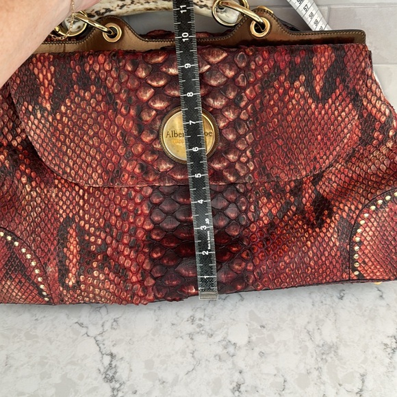 Albert Chloe metallic python handbag - Picture 13 of 17